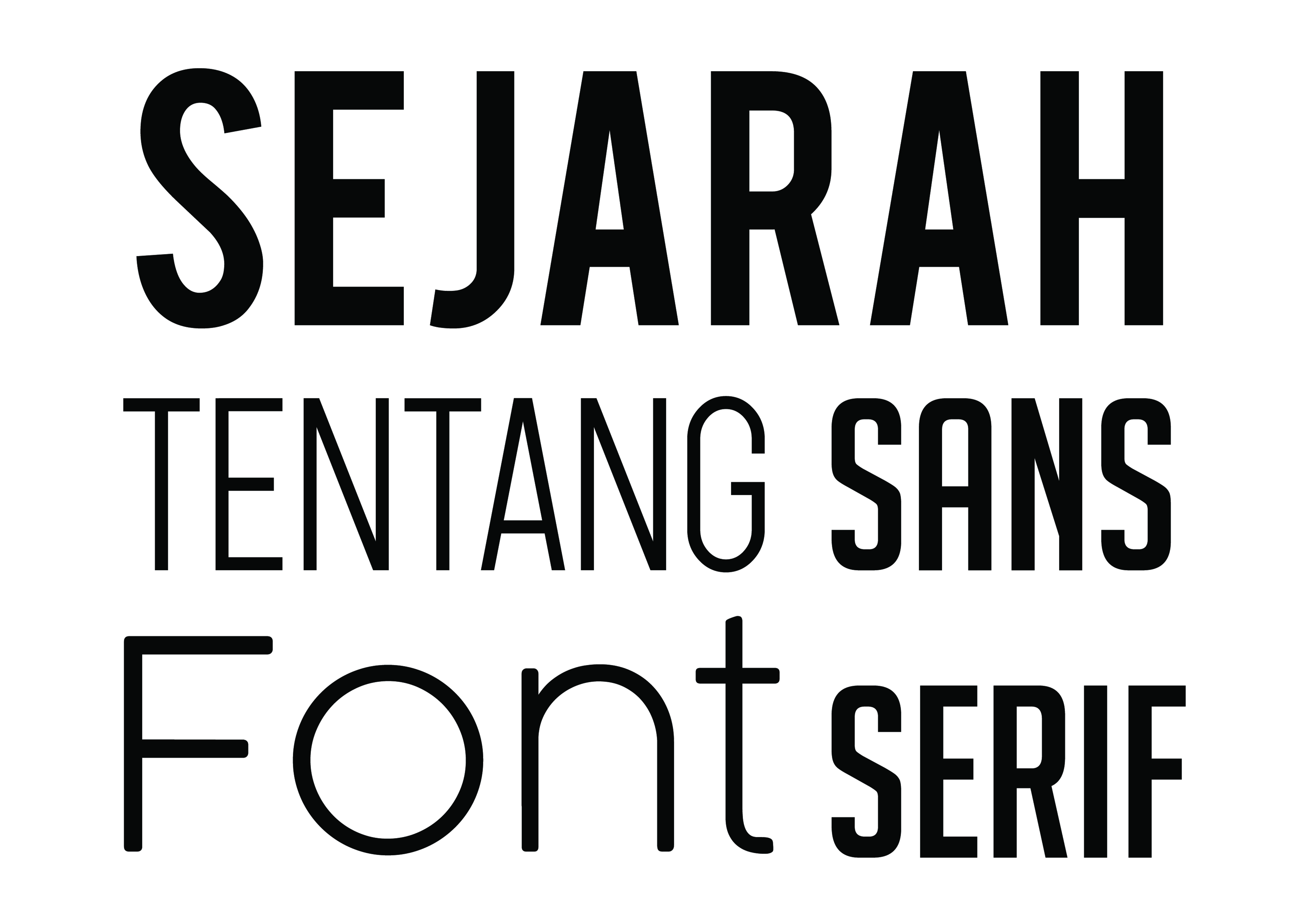Sejarah Informasi Font Sans Serif