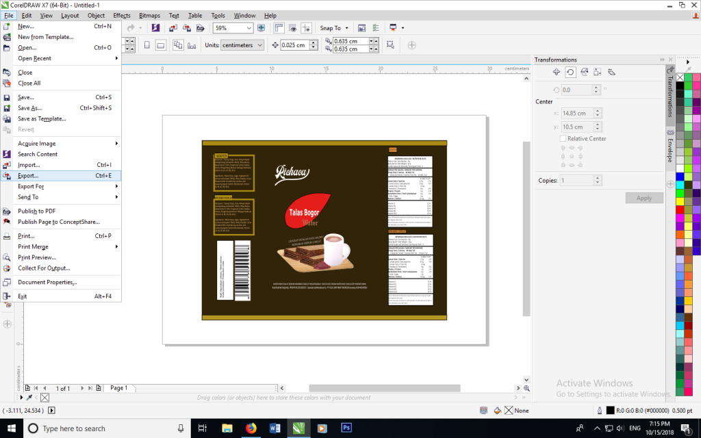 Cara Meng-export File dari Corel Draw, Photoshop dan AI menjadi Format ...