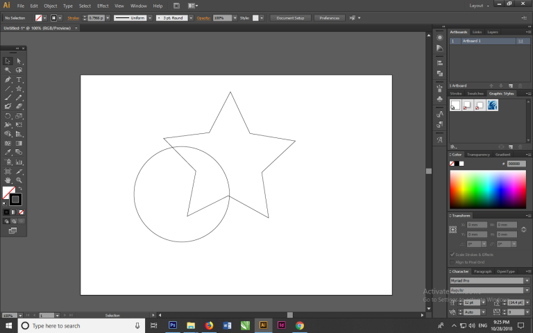 menggunakan pathfinder di illustrator