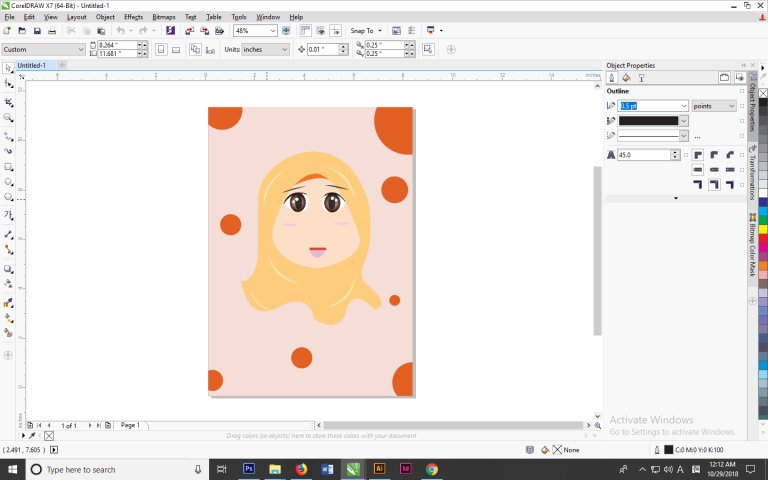 cara import illustrator ke coreldraw