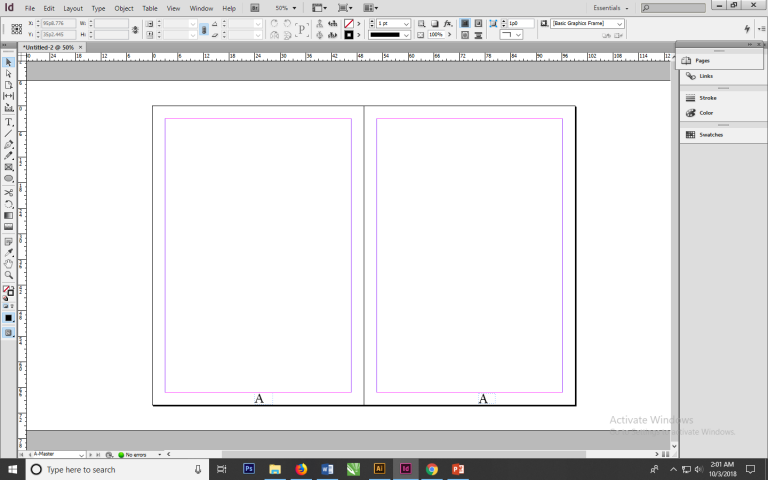 Mengatur Page Number di indesign