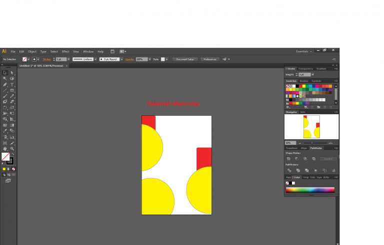 Cara Memotong Bidang di Adobe Ilustrator